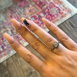 Pandora Square Sparkle Halo Ring